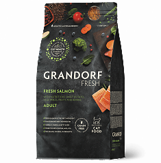 GRANDORF Fresh Cat ADULT Salmon&Sweet Potato (Свежее филе лосося с бататом для кошек) 400г, шт