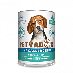 PETVADOR VETERINARY DIETS Hypoallergenic для собак 340г (уп.12шт), шт