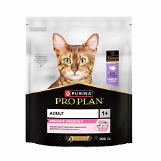 PRO PLAN DELICATE DIGESTION для кошек (ИНДЕЙКА), 400г