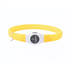 M-PETS FLASH LED Светящийся ошейник, р.L (2.5 x 65 см), оранжевый
