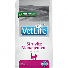 VET LIFE STRUVITE MANAGEMENT для кошек (лечения рецидивов струвитного уролитиаза), 0,4 кг