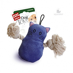 CATCH & FETCH Игрушка для собак Кот с пищалкой, 15см