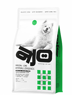 AJO Dog Hypoallergenic Сухой корм для взрослых собак средних и крупных пород, 2 кг