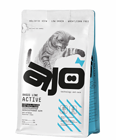 AJO Cat Аctive Сухой полнорационный корм для взрослых кошек, 10 кг