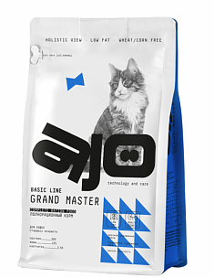 AJO Cat Grand Master Сухой полнорационный корм для кошек старшего возраста, 0,4 кг
