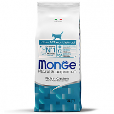 Monge Cat Сухой корм для котят (КУРИЦА), 10 кг
