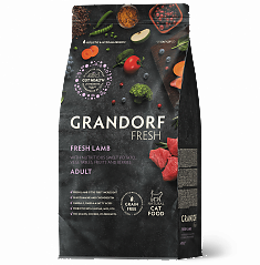 GRANDORF Fresh Cat ADULT Lamb&Sweet Potato (Свежее мясо ягненка с бататом для кошек) 400г, шт