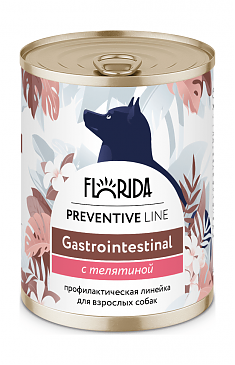 FLORIDA Gastrointestinal Консервы для собак с телятиной, 340гр