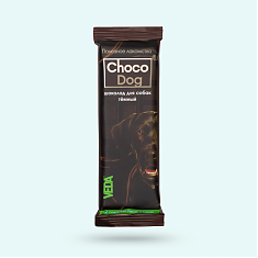 Лакомство CHOCO DOG шоколад для собак темный, 45 г.