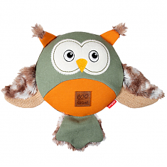 CATCH & FETCH ECO Игрушка для собак Сова с большой пищалкой, 31 см