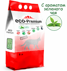 ECO Premium Зеленый чай наполнитель древесный  1,9 кг 5 л