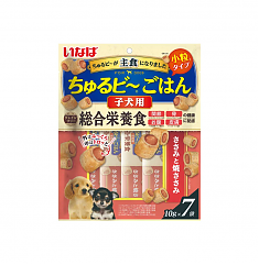 INABA Churu Bee Gohan Запеченные трубочки для щенков (КУРИЦА), 7 шт/70 г