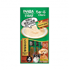 INABA Churu пюре для собак (КУРИЦА, ЗДОРОВЬЕ СУСТАВОВ), 4 шт по 14 г