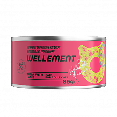WELLEMENT паштет для кошек (ТУНЕЦ, ЯГНЕНОК), 85 г