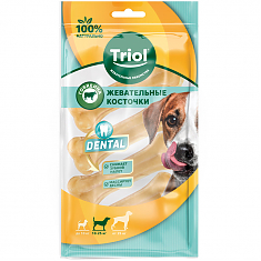 DENTAL Косточки жевательные, 12,5см (уп.2шт.), Triol