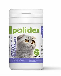POLIDEX Гелабон+ для кошек, 200 табл
