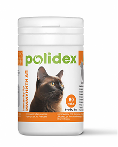 POLIDEX Иммунити Ап для кошек, 80 табл