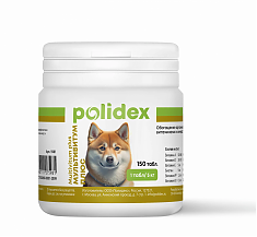 POLIDEX Мультивитум+ для собак, 150 табл