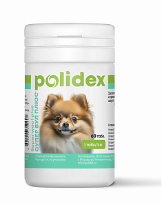 POLIDEX Супер Вул+ для собак, 60 табл