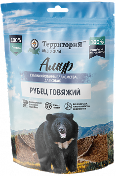 ТЕРРИТОРИЯ АМУР рубец говяжий для собак, 35 г