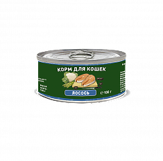 Solid Natura Holistic Лосось влажный корм для кошек жестяная банка 0,1 кг