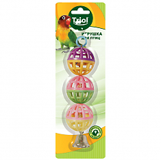 Triol Игрушка для птиц Три шарика, 150хd40мм