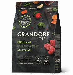 GRANDORF Fresh Dog Adult MAXI Lamb&Sweet Potato (Ягненок с бататом д/крупных пород) 10кг, шт