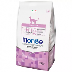 Monge Cat Sterilised Сухой корм для стерилизованных кошек (КУРИЦА), 1,5 кг