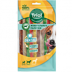 DENTAL Палочки жевательные микс, 13см (уп.10шт.), Triol