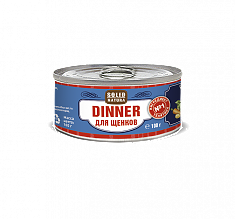 Solid Natura DINNER Телятина влажный корм для щенков жестяная банка 0,1 кг
