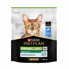 PRO PLAN Sterilised RENAL PLUS для стерилизованных кошек (КРОЛИК), 400г